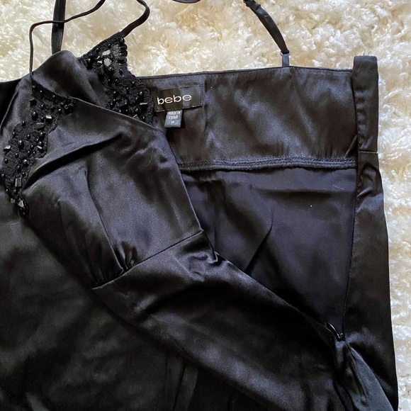 NEW Gorgeous Black BeBe beaded Camisole - Picture 4 of 5